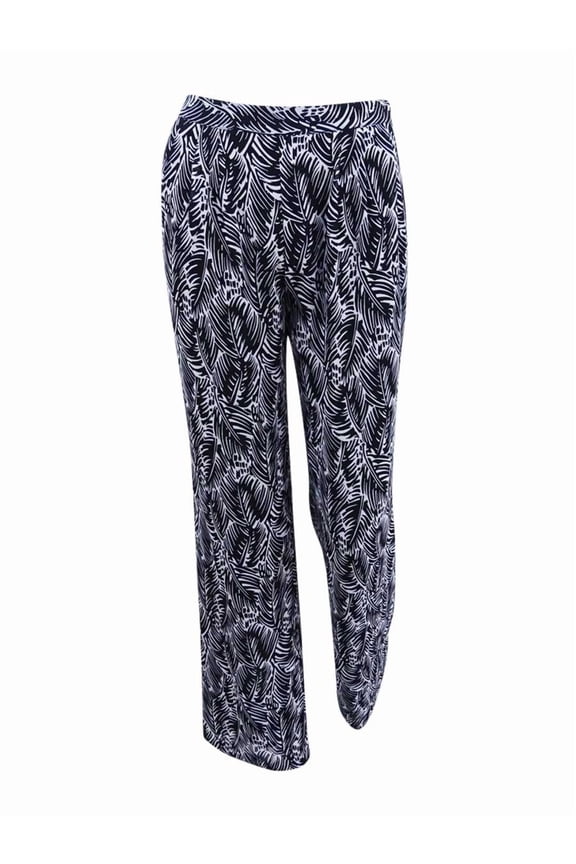 Michael Kors Women's Petite Printed Pants (0P, Black/White