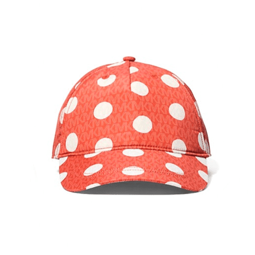 Michael Kors Red and White Polka Dot Hat Michael Kors Jet Set Women Large Polka Dot Signature Logo  main image 2