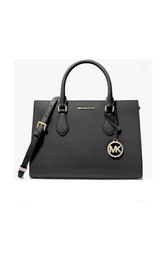 Women's Polyester Sheila Satchel Medium Handbag Zipper, Black