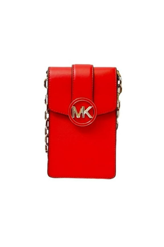 Women's Polyester Signature Crossbody Handbag, Red