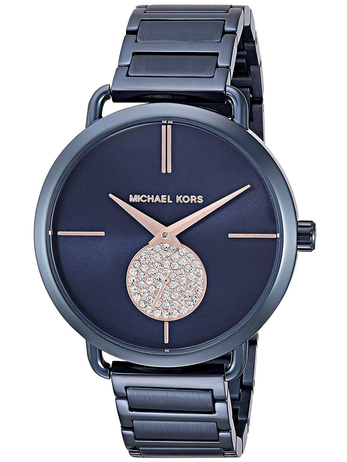 Michael Kors Women's Portia 37mm Blue Steel Bracelet & Case