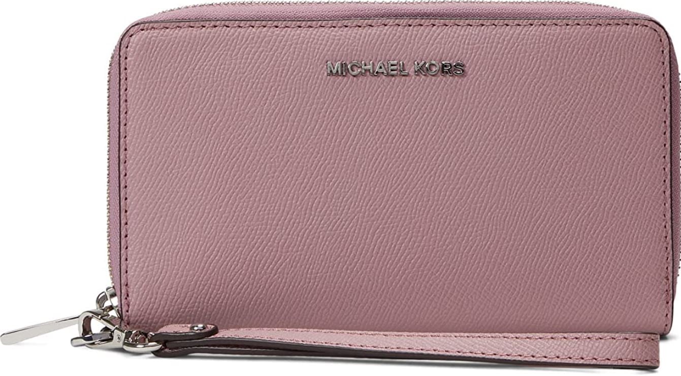 Michael Kors Women's Purse Cell Phone Case with Wristlet, Royal Pink