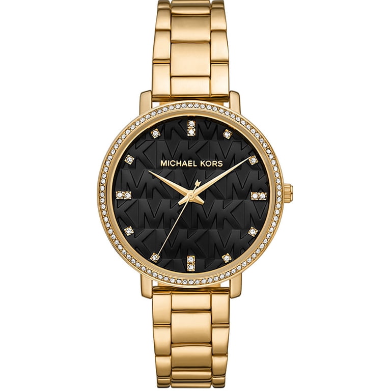 Michael Kors Pyper Quartz Watch Michael Kors Pyper Quartz Silver Dial White Leather Strap  main image 4