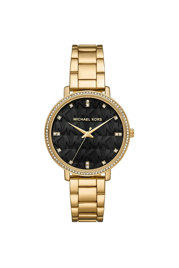 Women's Pyper Black Dial Watch - MK4593