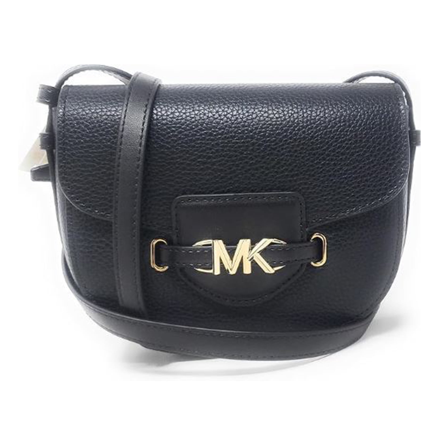 特別価格!日本未入荷!Michael kors Saddle Crossbody 2WAY Michael Kors Women's Leather Crossbody Handbag, Black Gold