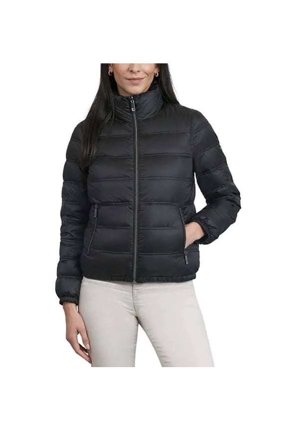 Women's Reversible Packable Down Jacket (Black, S)