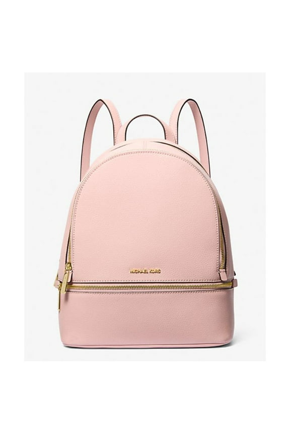 Women's Rhea Medium Pebbled Leather Backpack (Powder Blush) 35S5GRAB2L-424