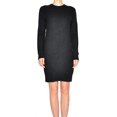 thumbnail image 1 of Michael Kors Women's Ribbed Knit Cotton Blend Sweater Dress (Large, New Navy), 1 of 5