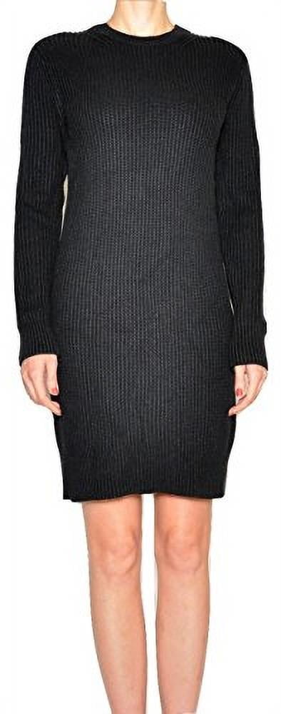 Michael Kors Women's Ribbed Knit Cotton Blend Sweater Dress (X-Small, New Navy)