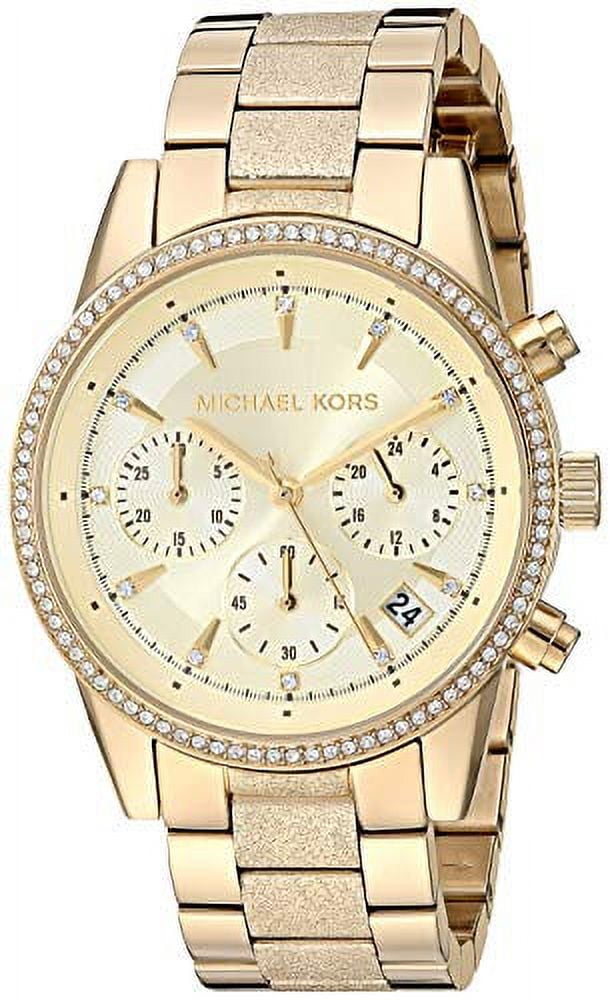 Michael kors ritz shop gold watch