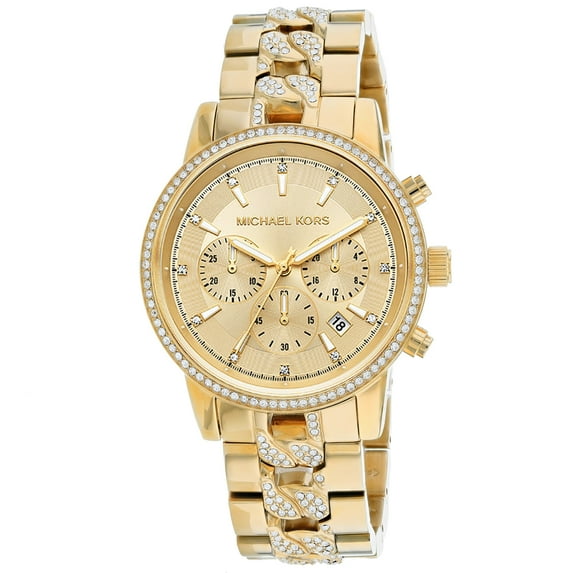 Michael Kors Women's Ritz Gold Dial Watch - MK6937