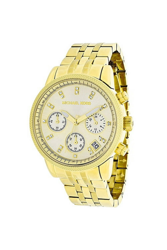Women's Ritz MK5676 Gold Stainless-Steel Japanese Quartz Fashion Watch