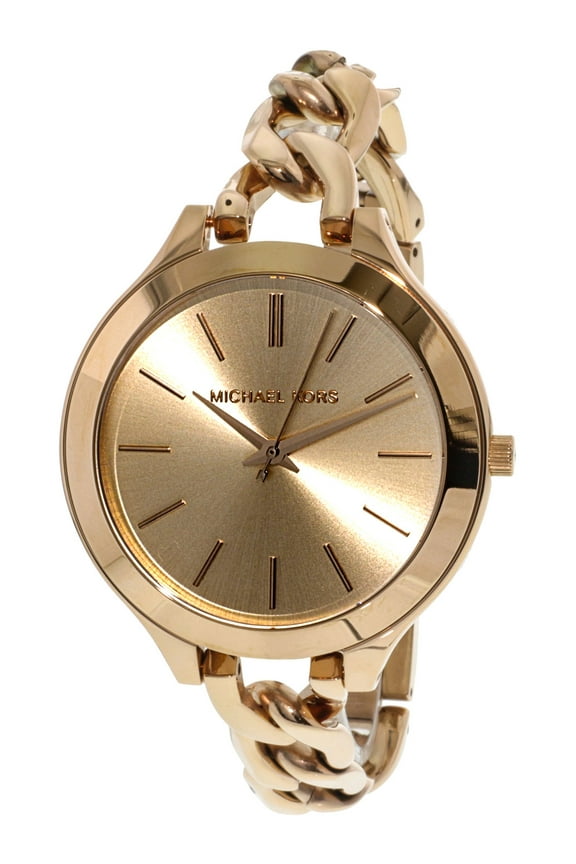 Women's Runway MK3223 Rose-Gold Stainless-Steel Japanese Quartz Fashion Watch