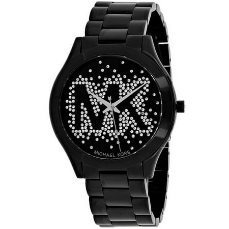 Michael Kors Women's Runway MK3589 Black Stainless-Steel Quartz Fashion Watch