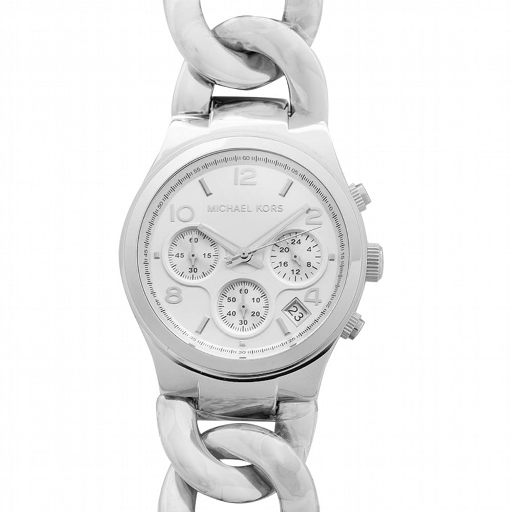 Michael Kors Women's Runway Twist MK3149 Silver Stainless-Steel Quartz Dress Watch