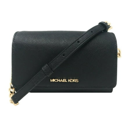 Michael Kors Women's Saffiano Leather Crossbody Handbag, Black