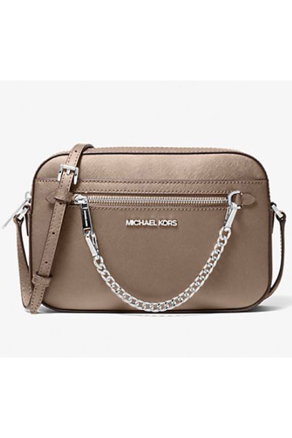 Women's Saffiano leather Zipper Crossbody bag, Dusk