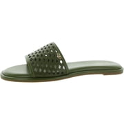 Michael Kors Women's Saylor Slide Sandal, Smokey Olive, 5.5