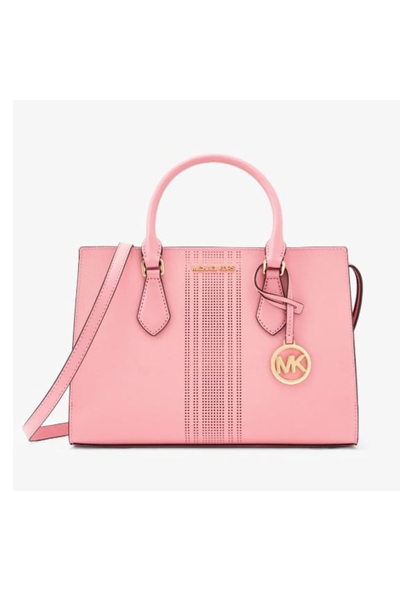 Women's Sheila Medium Satchel Leather Bag, Carnation Pink