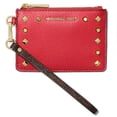 thumbnail image 1 of Michael Kors Women's Signature Jet Set Small Top Zip Card Case Wallet (Crimson), 1 of 4