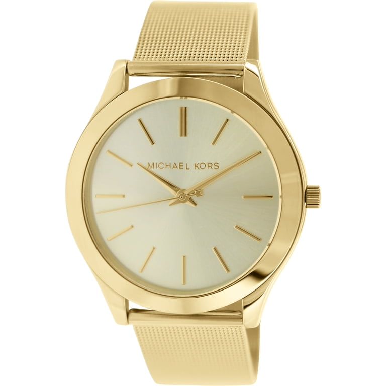 Michael Kors Womens Watch Runway Gold Mesh MK3282 - Walmart.com display picture 2