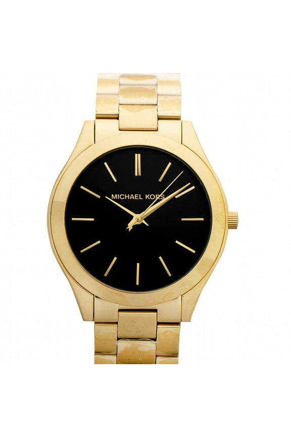 Women's Slim Runway MK3478 Gold Stainless-Steel Quartz Fashion Watch