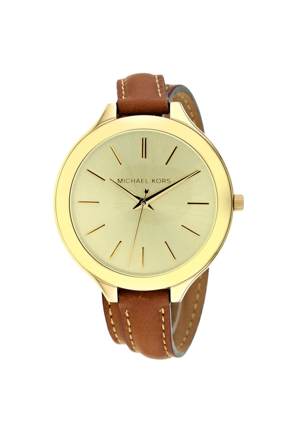 Women's Slim Runway Watch Quartz Mineral Crystal MK2256