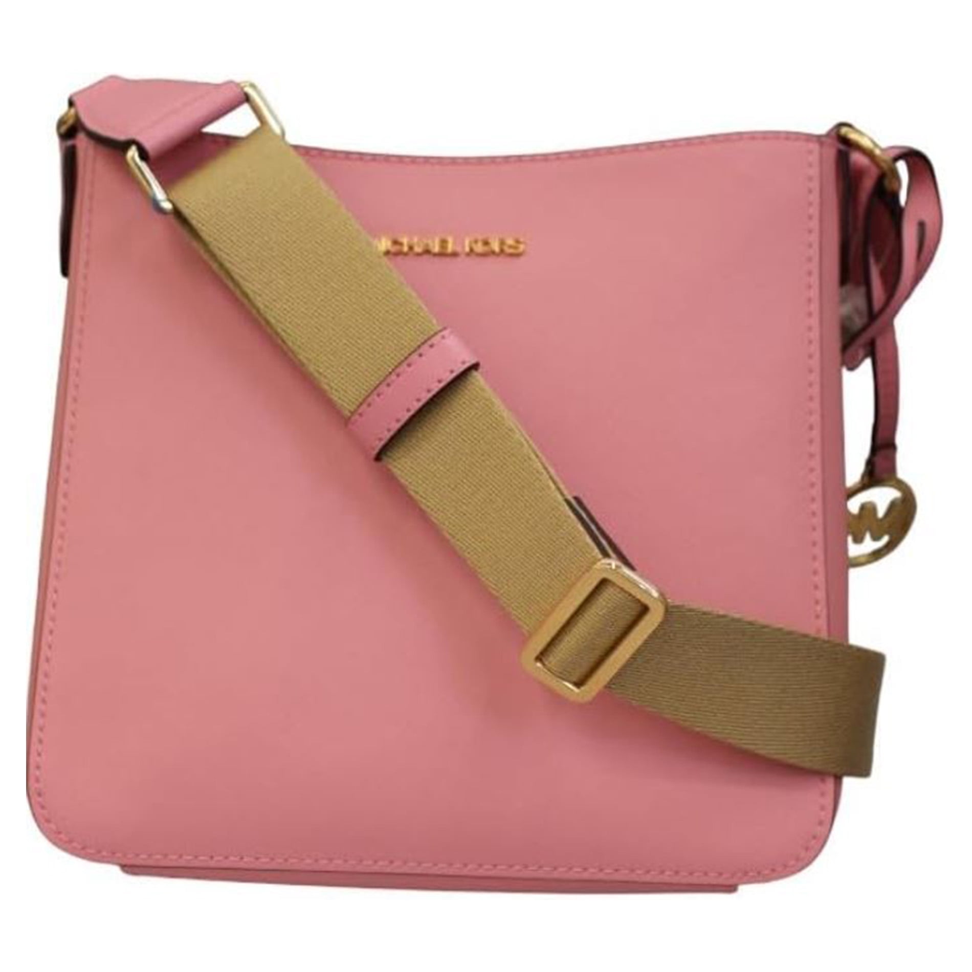 Michael Kors Women's Small Leather Crossbody Bag, Carnation