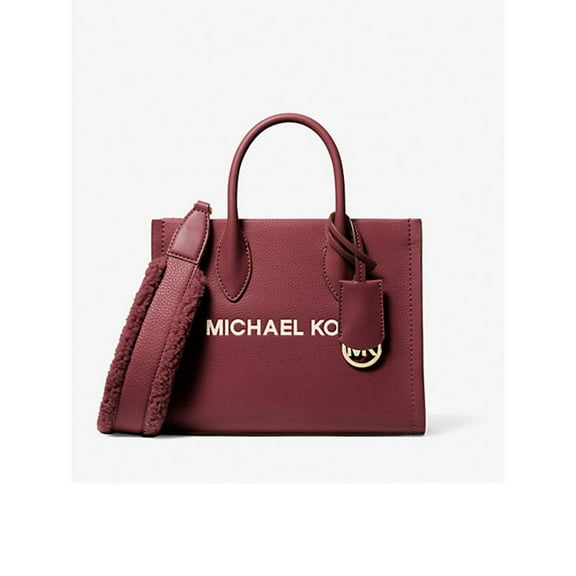 Michael Kors Women's Small Mirella Logo Tote Crossbody Bag (Oxblood) 35F4G7ZC5L-oxbl
