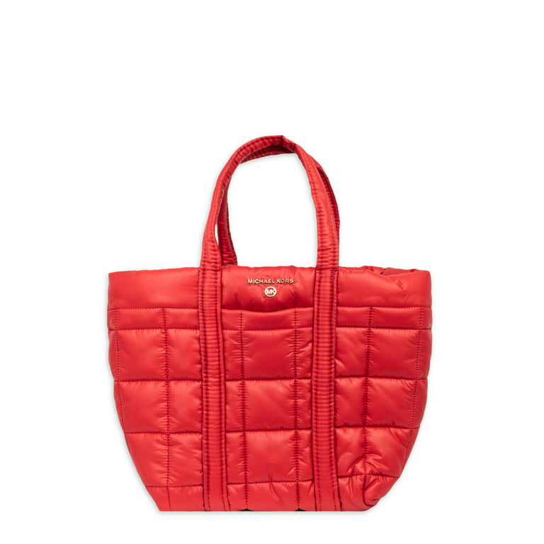 Michael Kors Women's Stirling Small Quilted Recycled Polyester Tote Bag -  Red 
