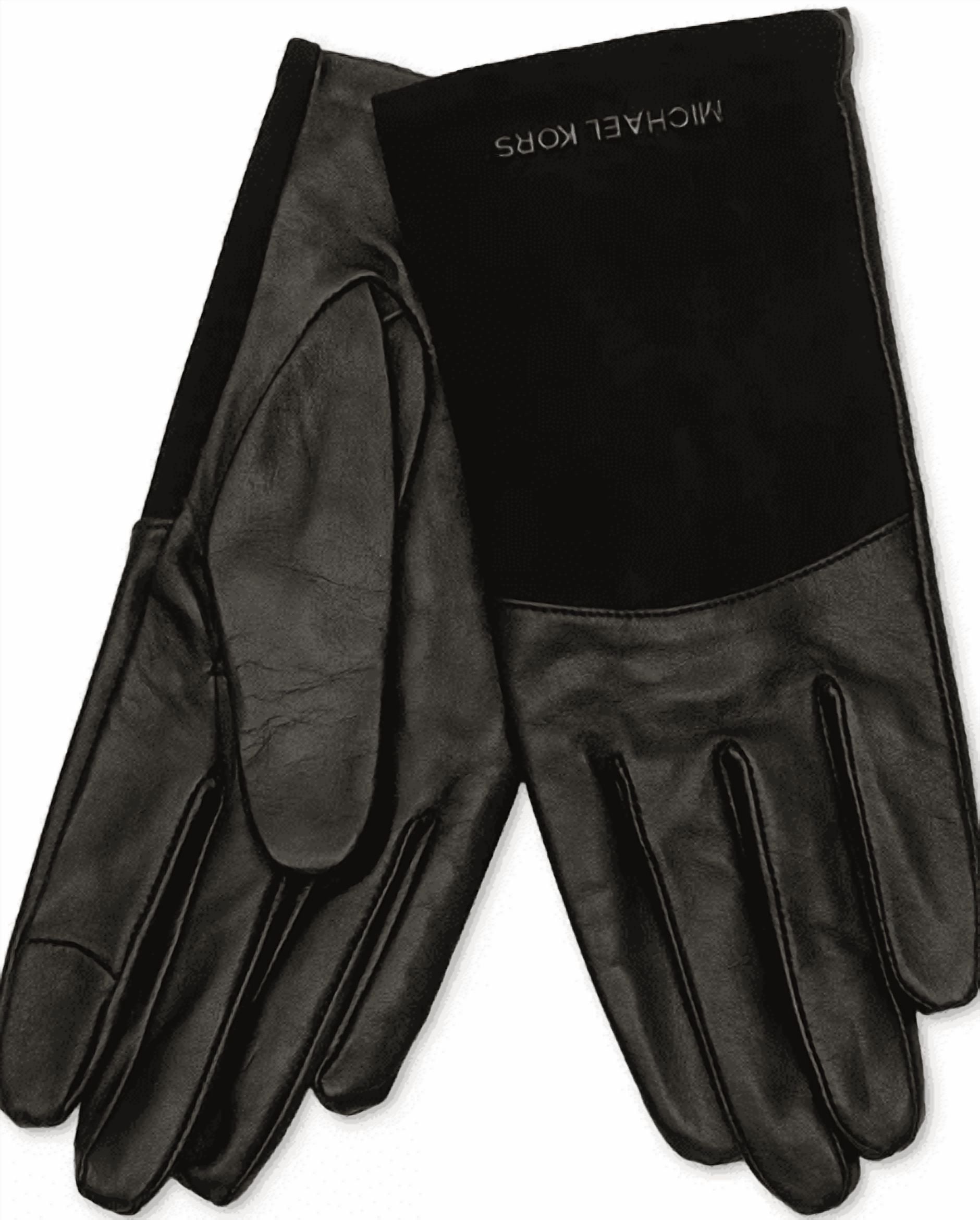 Michael Kors Women's Suede & Leather Tech Gloves, Small