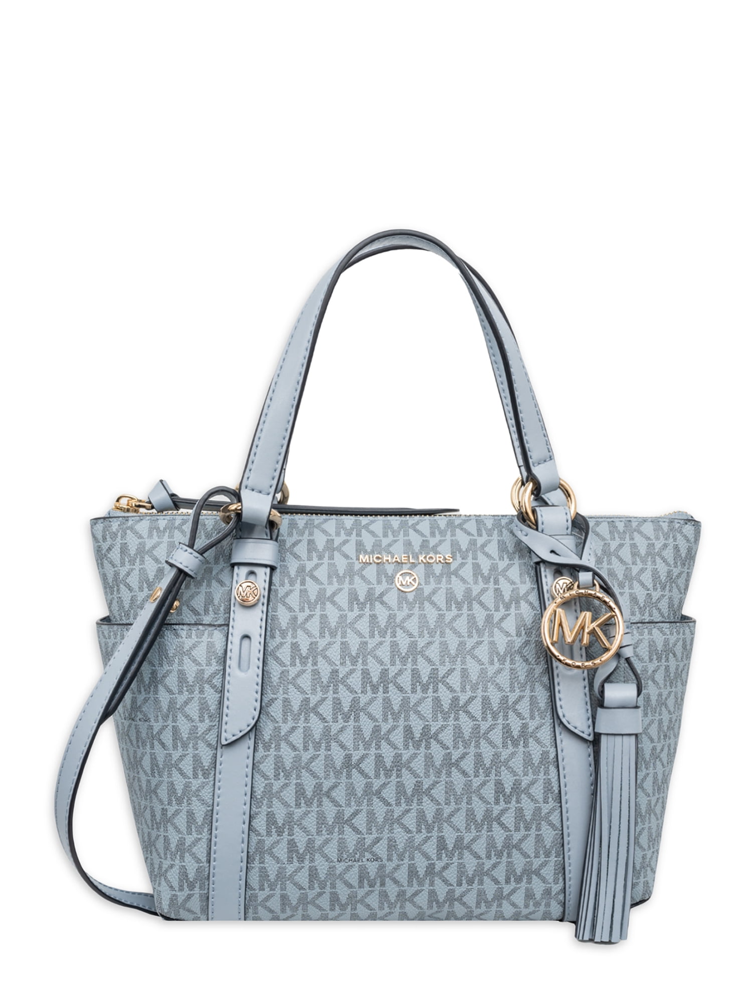 Michael Kors Sullivan Small Convertible Top Zip Tote Pale Blue One Size
