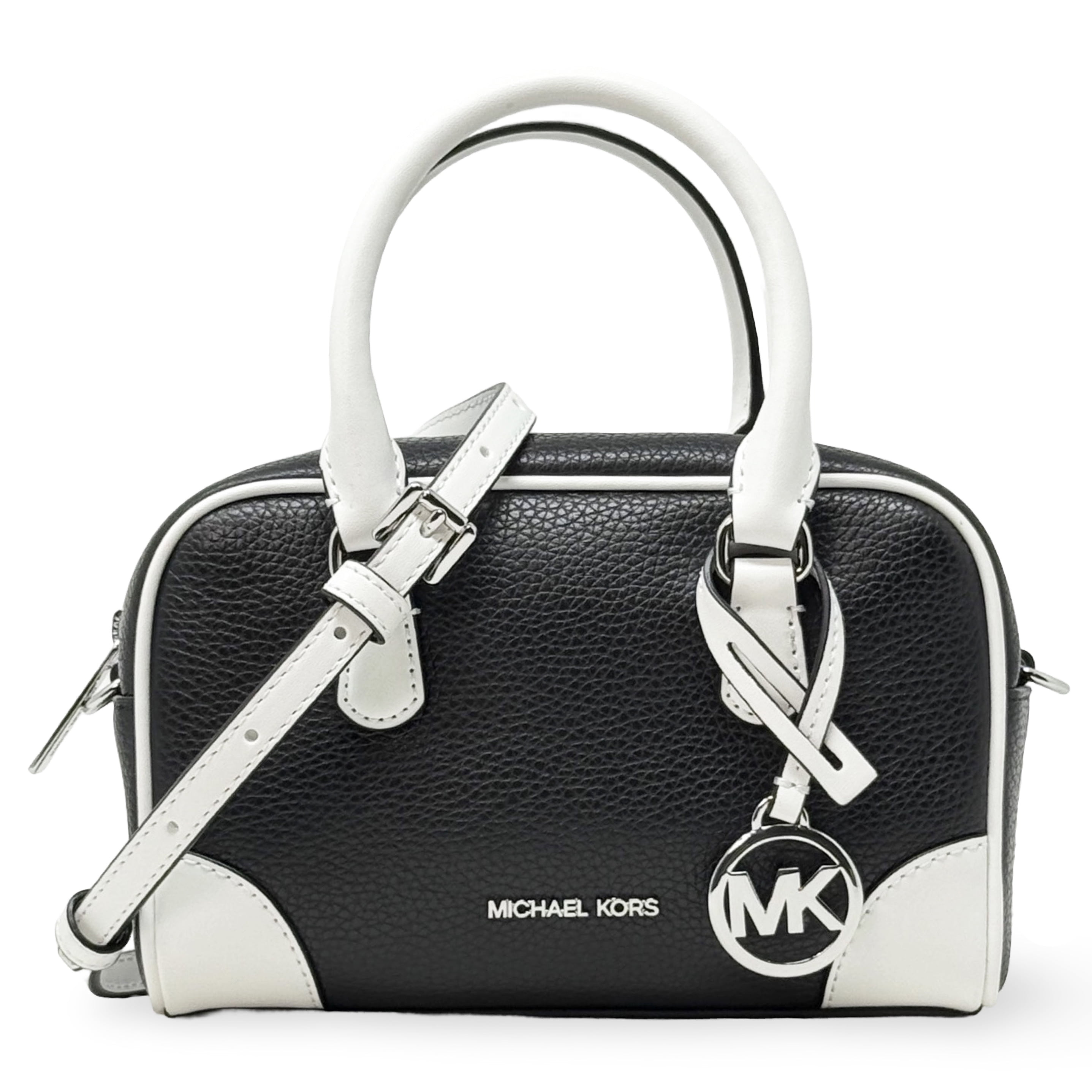 Michael Kors Sheila Small Black Vegan Leather Crossbody