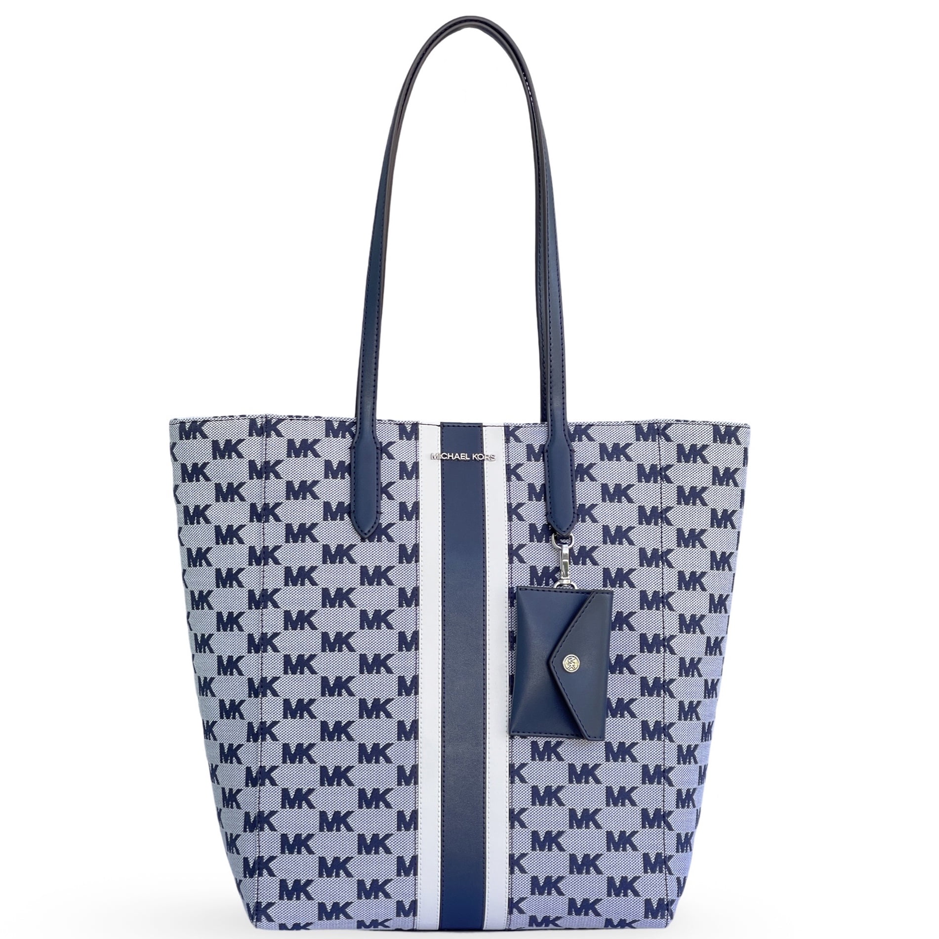 Michael Kors Women's Vincent Large Logo Jacquard Tote Bag with Michael Kors Women's Vincent Large Logo Jacquard Tote Bag with