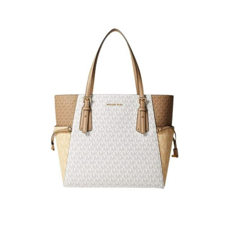 Michael Kors Women s Voyager East West Tote Buttermilk Multi One Size 30S0Gv6T4V 798 Mk Signature Walmart