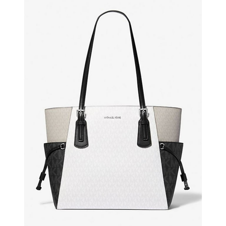 Michael Kors Women's Voyager Large Color-Block Signature