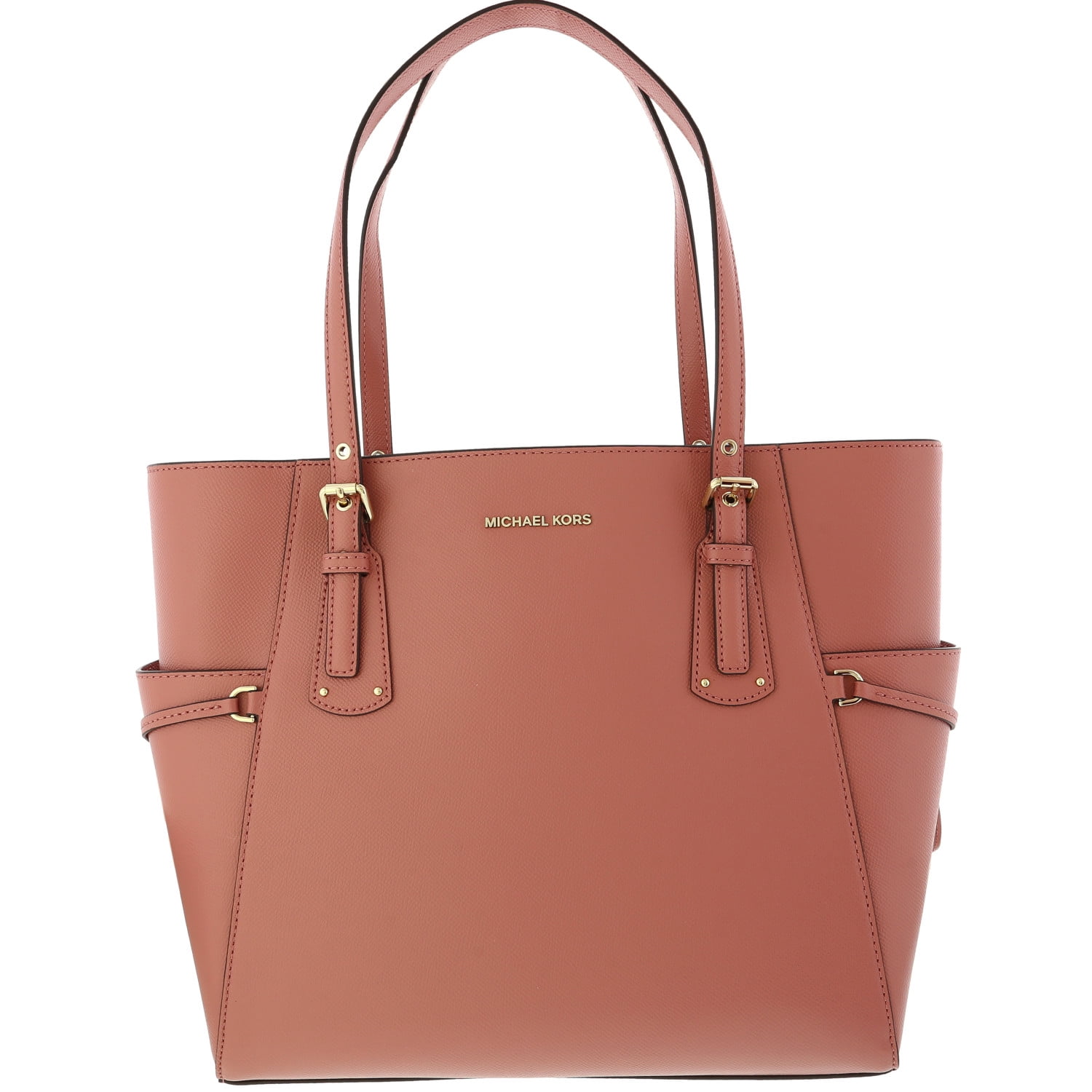 Michael Kors Soft Pink Voyager Medium Tote - Top Zip Leather Bag