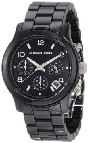 時計 MICHAEL KORS  MK5162 Michael Kors Women's Watch MK5162 Black Cermica Chronograph