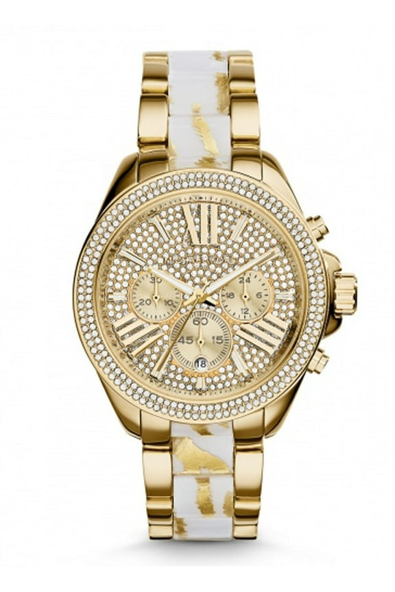 Women's Wren Chronograph Two-Tone Stainless Steel Watch MK6157