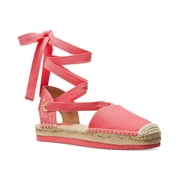 Michael Kors Womens Yara Espadrille Tie-Up Sandals Pink 10M B4HP