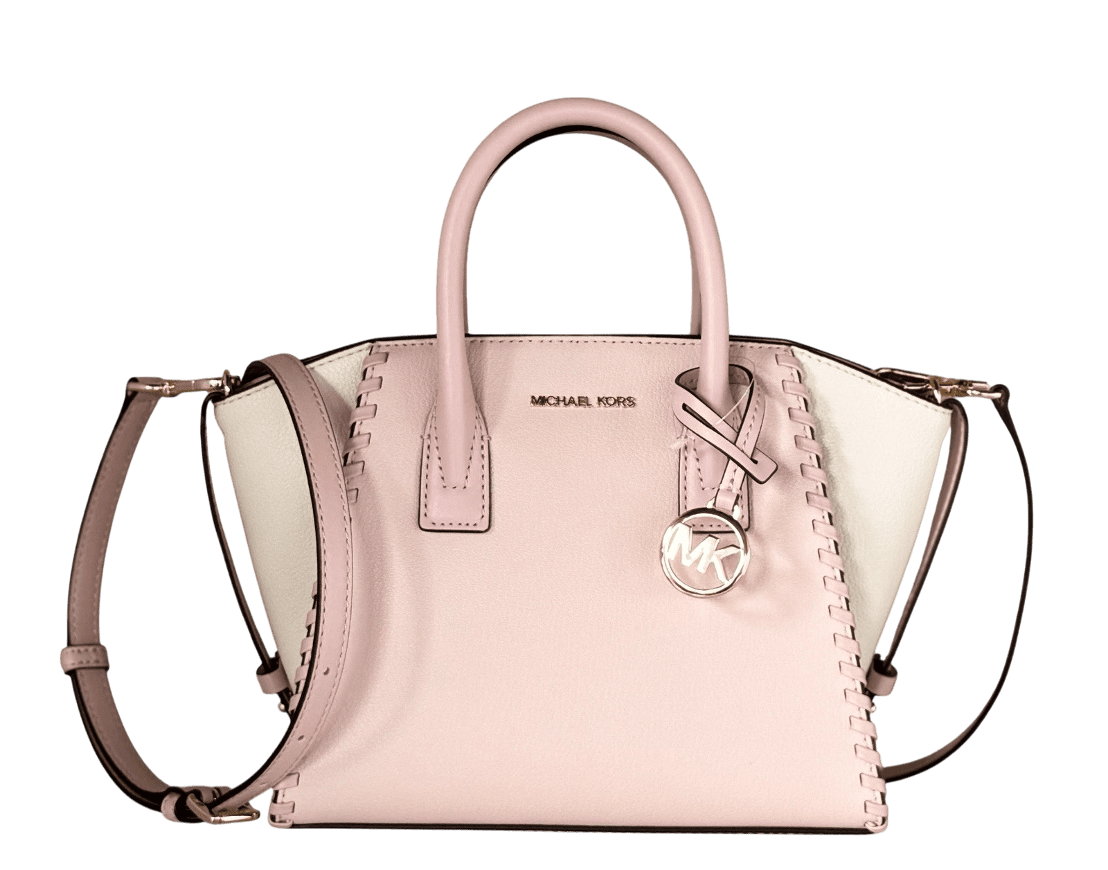 Michael Kors Womens Avril Small Signature Logo Satchel Bag