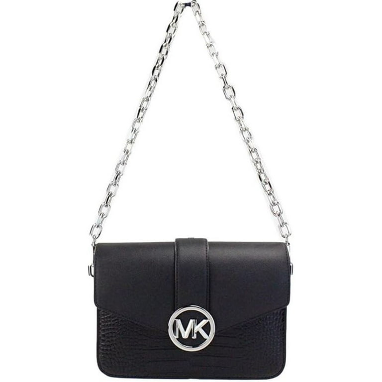 Michael Kors Womens Carmen Medium Crocodile Embossed Convertible