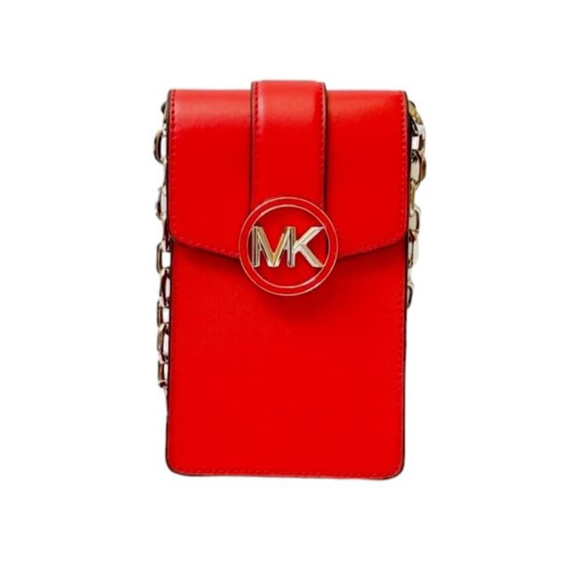 Michael Kors Womens Carmen Small Logo Smartphone Crossbody Bag (Red)  35H3SNMC5L-red