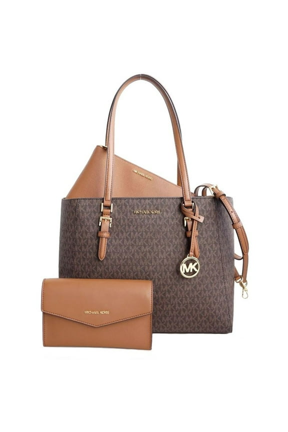 Womens Charlotte Large Leather 3-in-1 Tote Crossbody Handbag Brown 35F3GCFT9T-847