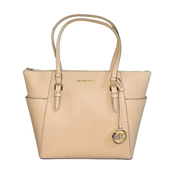 Michael Kors Womens Charlotte Large Top Zip Tote (Camel) 35T0GCFT7L-222