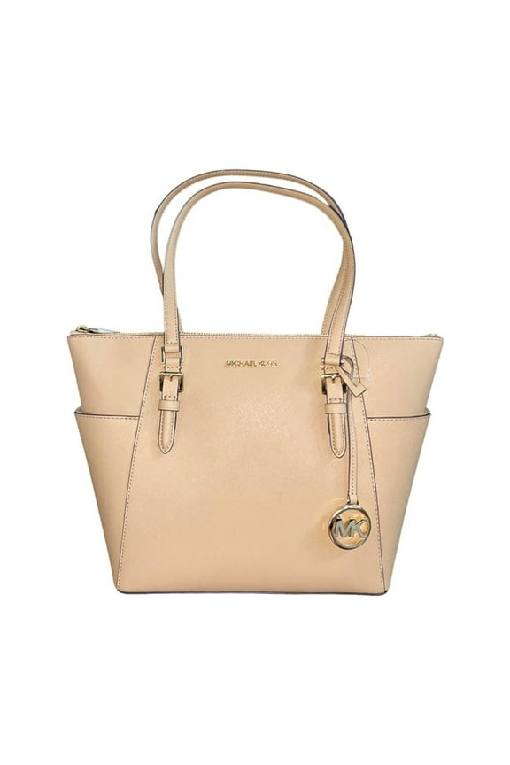 Womens Charlotte Large Top Zip Tote (Camel) 35T0GCFT7L-222