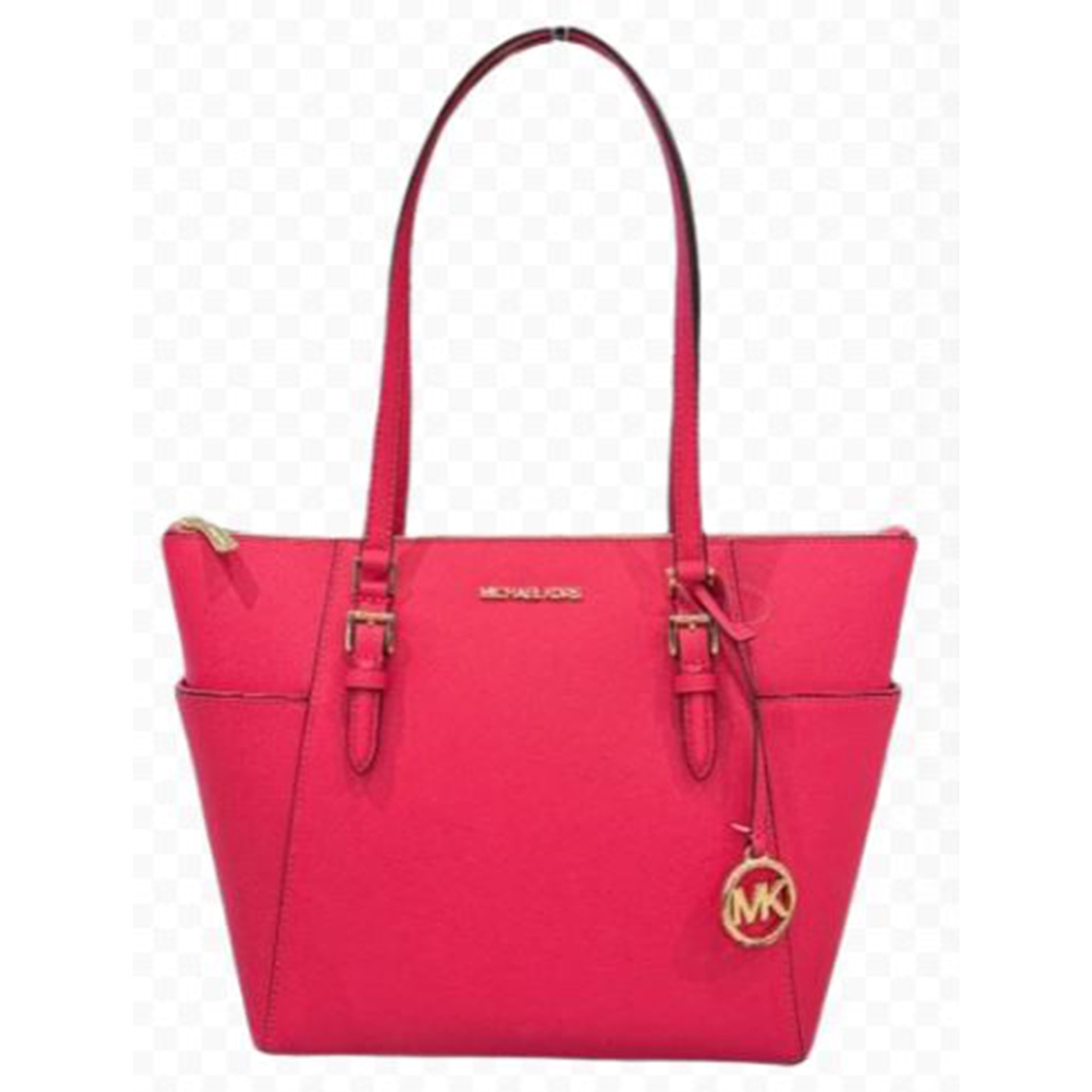 Michael Kors Jet Set Large Chain Tote, Electric Pink Multi