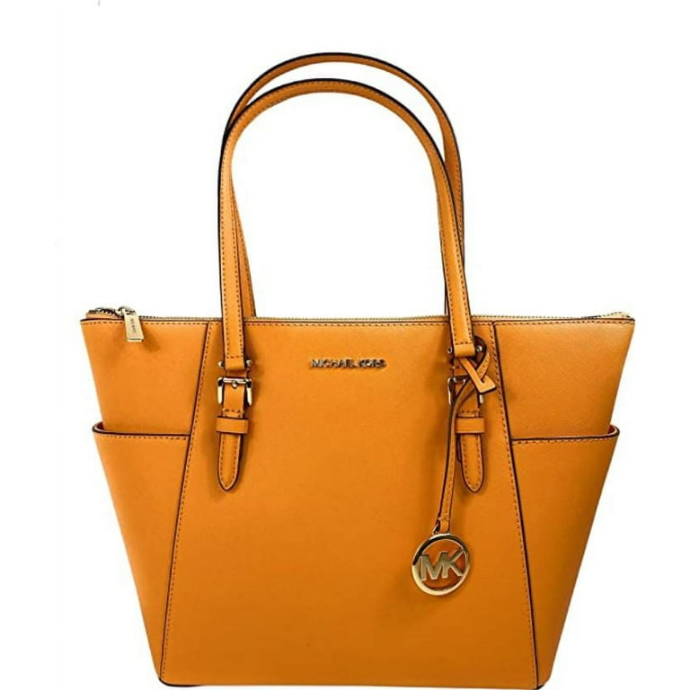 Michael Kors Charlotte Large Honeycomb Leather Top Zip Tote