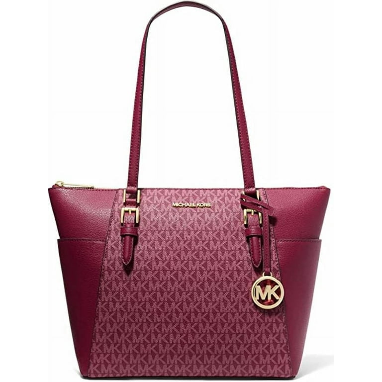 Michael Kors Womens Charlotte Large Top Zip Tote 35T0GCFT7L-mulberry  (Mulberry) 