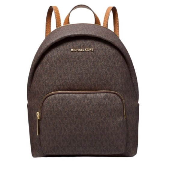 Michael Kors Womens Erin Large Backpack (Brown/Acorn) MK Signature